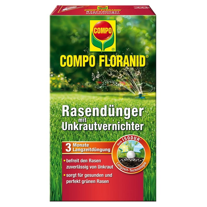 Compo Floranid тор за тревни площи с хербицид, 3 кг