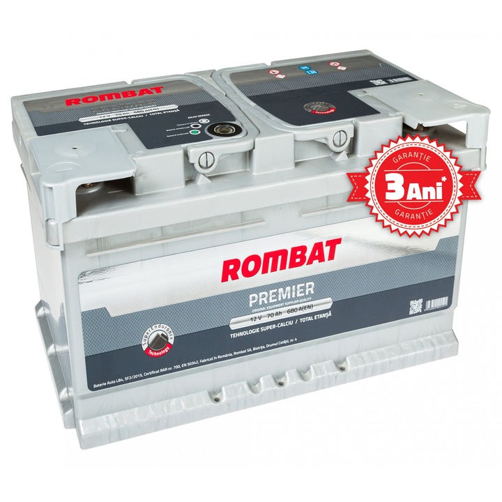 Baterie auto Rombat Premier 70Ah 680A 12V