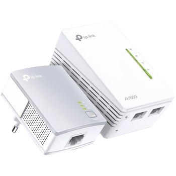 Kit Adaptor + Amplificator Powerline TP-Link TL-WPA4220 & TL-PA4010 N300, 10/100Mbps Kit Adaptor + Amplificator Powerline TP-Link TL-WPA4220 & TL-PA4010 N300, 10/100Mbps