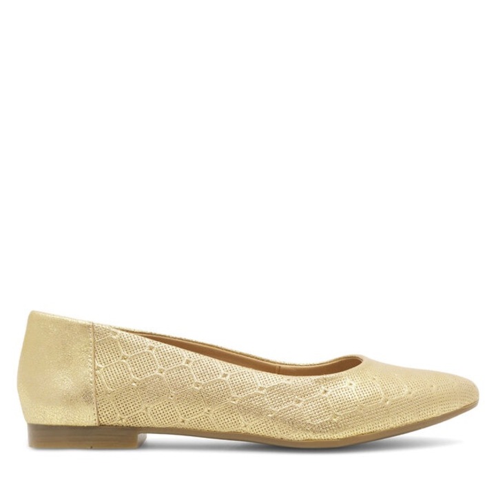 Balerini dama, Lasocki, 370475, Piele naturala, Auriu