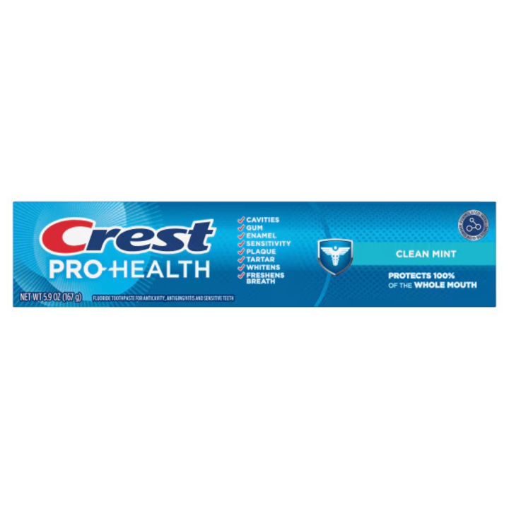 Паста за зъби, Crest, Pro-Health Clean Mint, Advanced Multi-Protection, 167gr