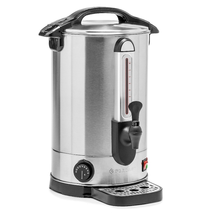 Fierbator, boiler profesional apa, cu tava de picurare, Pereti dubli, 7 l, 1.6 kW, Inox, Forgast FG05551