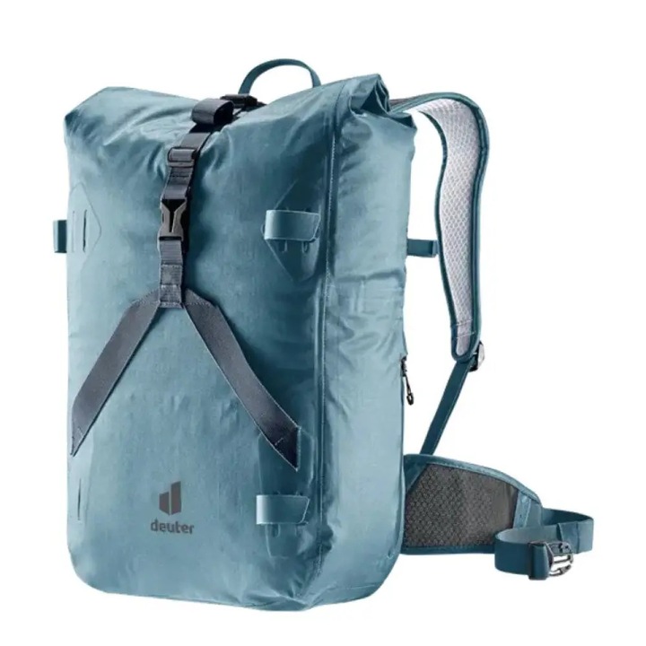Rucsac, Deuter, Poliester, Reflectorizant, Rezistent la Ploaie, 25 L, 48 x 30 x 18 cm, Albastru