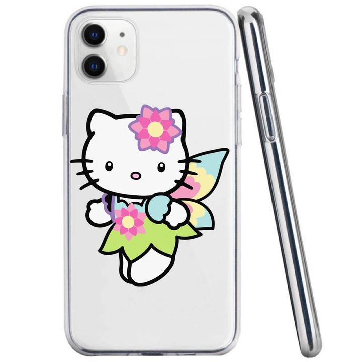 A tok kompatibilis az Apple iPhone 11 szilikon átlátszó Hello Kitty modellel