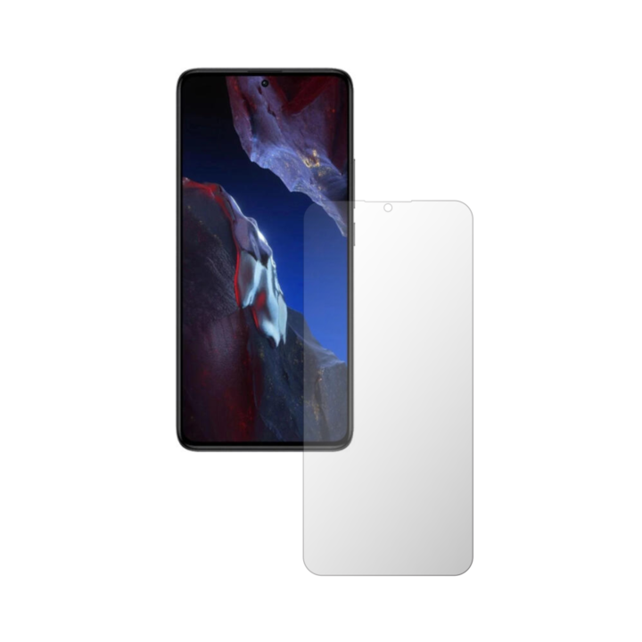 Set 2X Folie Protectie Ecran iSkinz Matte pentru Xiaomi Poco F5 Pro - Full Cut, Invisible Skinz Matte, Siliconica Mata Anti-Amprenta, Anti-Reflex, Adeziva si Flexibila