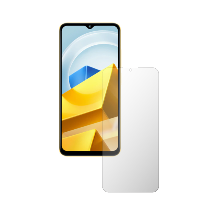 iSkinz Самовъзстановяващо се защитно фолио за екран за Xiaomi Poco M5 - удобно за калъфа, Invisible Skinz UHD, ултра-прозрачен силикон с пълно покритие, залепващ и гъвкав
