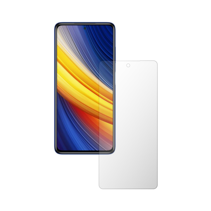 Комплект от 2X iSkinz протектор за екран за Xiaomi Poco X3 Pro - подходящ за калъф, невидим Skinz HD, ултра-прозрачен силикон с пълно покритие, залепващ и гъвкав