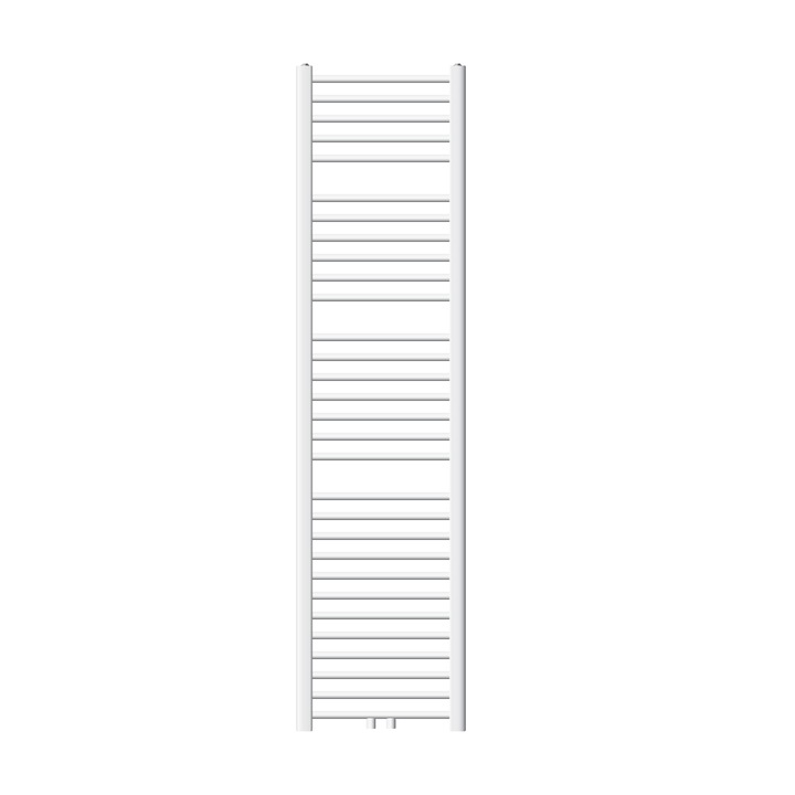 LuxeBath fürdőszobai melegítő, Sahara modell, fehér, acél, 400x1800 mm, ívelt központi csatlakozással