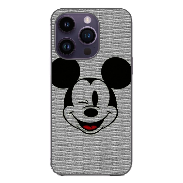 Husa compatibila cu Apple iPhone 14 Pro Silicon Gel Tpu Model Mickey