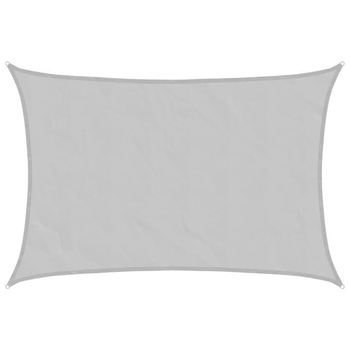 VidaXL világosszürke 100% poliészter oxford szövet napvitorla 5 x 3 m 2.66 kg