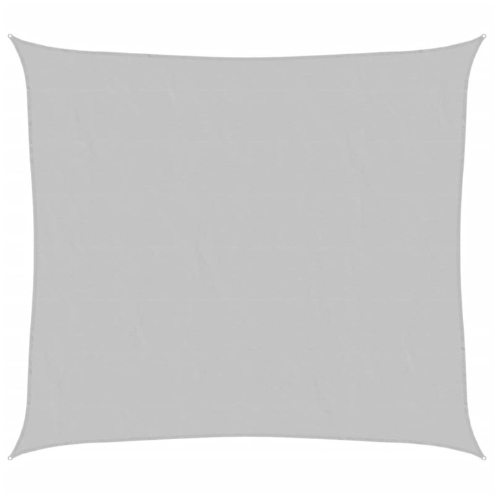 Слънцезащитно платно vidaXL, Светлосиво, 3x2,5 м, 100% полиестер Оксфорд, 4.01 kg