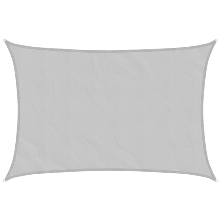 VidaXL világosszürke 100% poliészter oxford szövet napvitorla 4, 5x3 m 2.15 kg