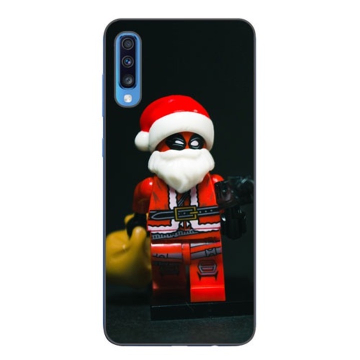 Husa compatibila cu Samsung Galaxy A70 Silicon Gel Tpu Model Craciun Deadpool Lego Santa Claus