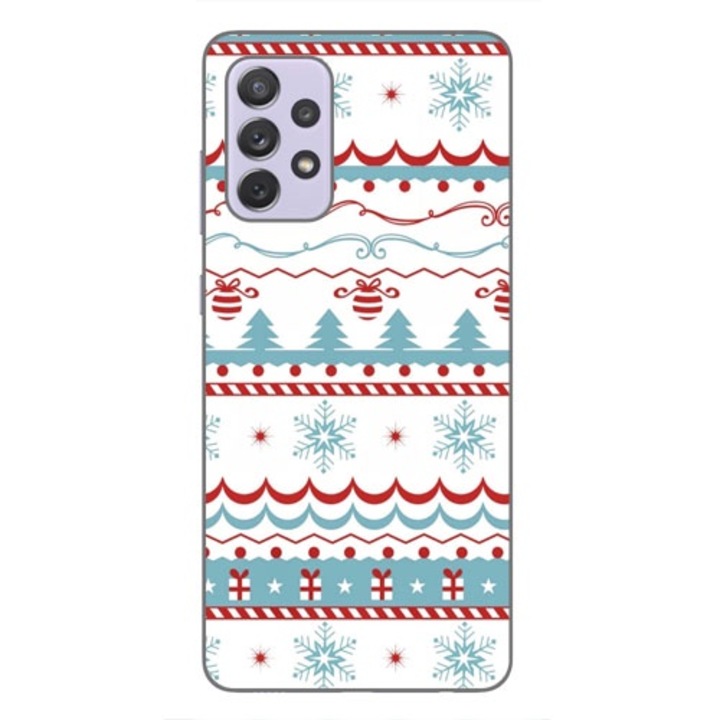 Husa compatibila cu Samsung Galaxy A72 si A72 5G Silicon Gel Tpu Model Craciun Pattern