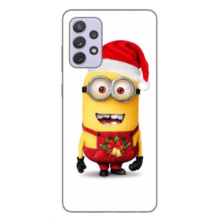 Husa compatibila cu Samsung Galaxy A72 si A72 5G Silicon Gel Tpu Model Craciun Minion Christmas
