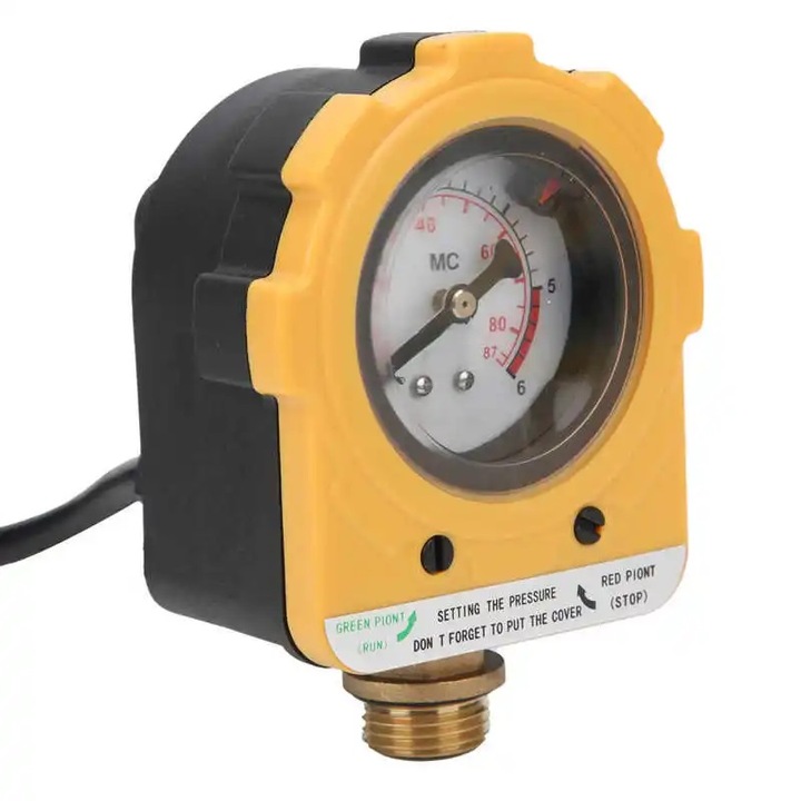 Elektronikus nyomáskapcsoló, Type-E, max. 2,2 kW, 220 V, 10 bar, 30A