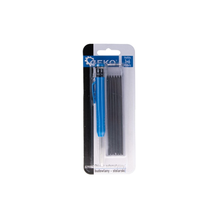 Set creion mecanic pentru constructii cu 7 rezerve, Geko G29004
