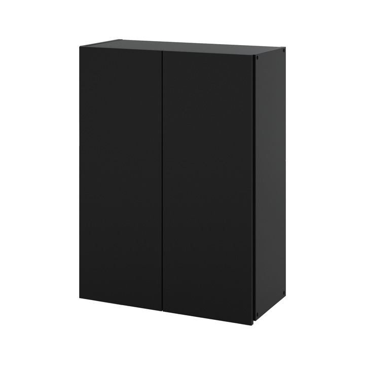 Mobilier De Baie, Dulap de perete 60cm, Negru Mat