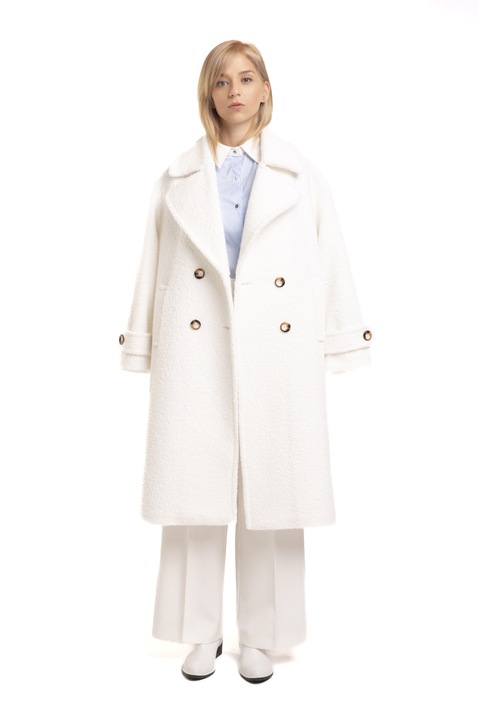 Palton Amsterdam de dama - alb