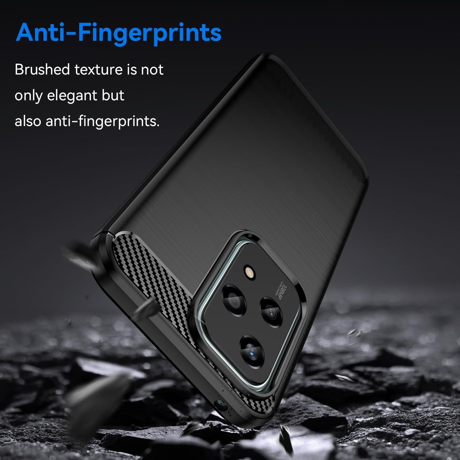 Husa pentru Honor 200 Lite Carbon Liquid Silicone negru