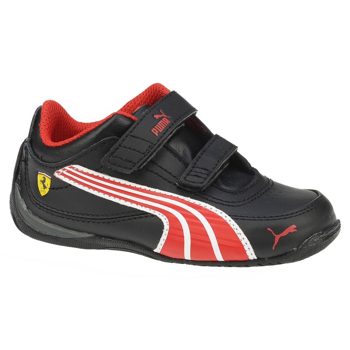Pantofi sport copii Puma Drift Cat 4 L SF NM V Kids - black-rosso corsa-white