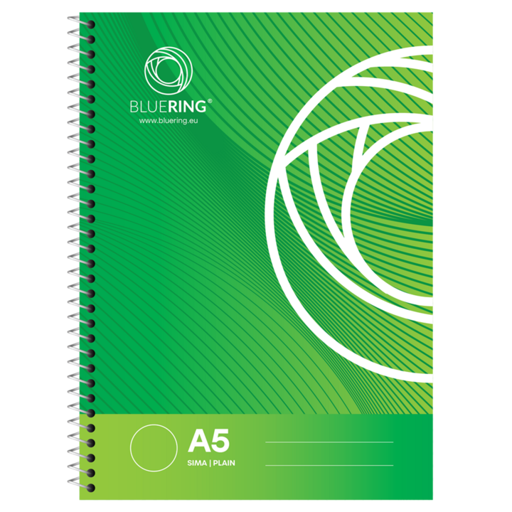 Caiet cu spirala A5, Bluering, 70 de coli