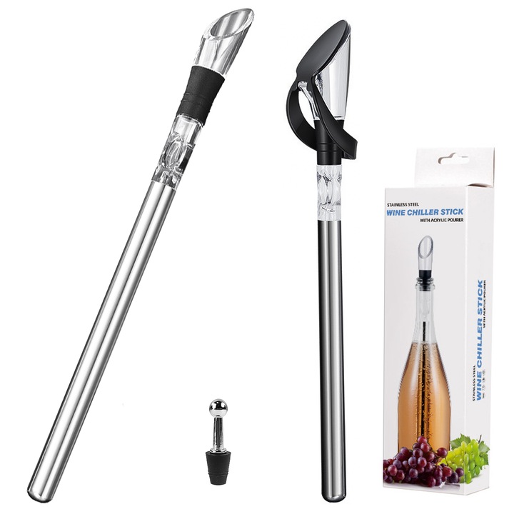 Borhűtő rúd, JEEJINYAN, rozsdamentes acél, 19,5x21,5 cm, ezüst