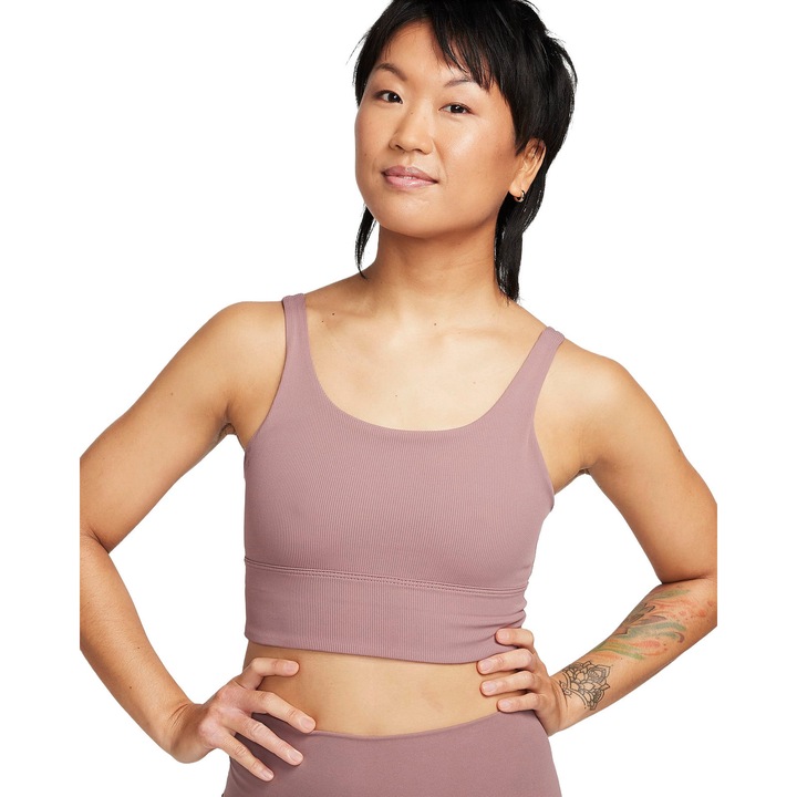 Бюстие Nike Zenvy Rib, Лилав