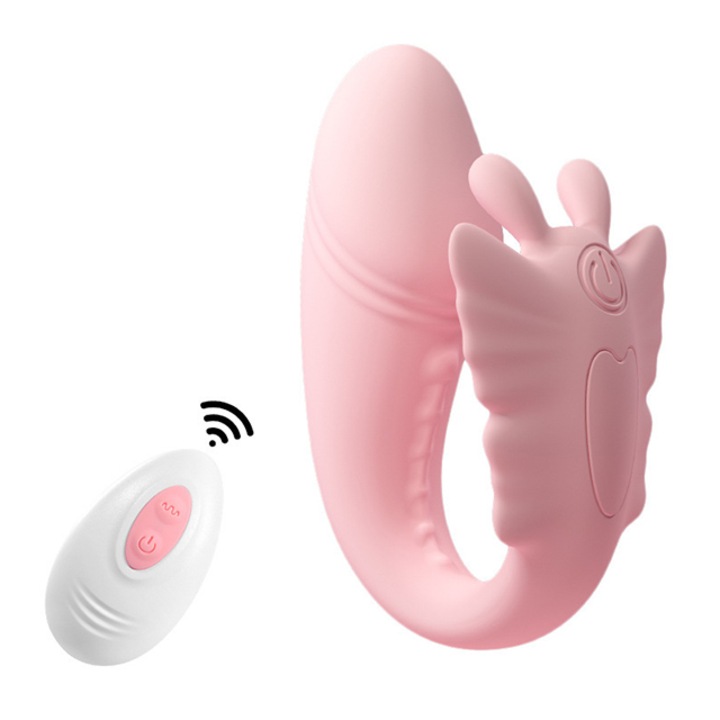 Vibrátor, Notekisskai, szívó és vibráló nyelv, vízálló, rózsaszín, 8,5cm