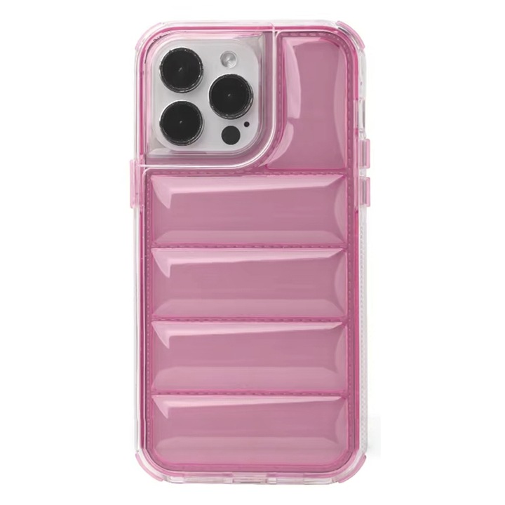 Husa pentru iPhone 14 Pro Max, V4, Poliuretan, Pink