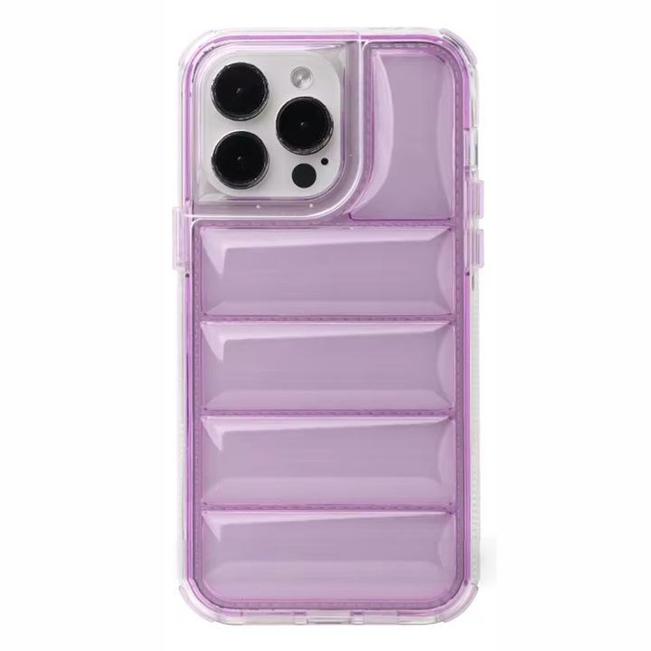 Husa pentru iPhone 14 Pro Max, V8, Poliuretan, Violet