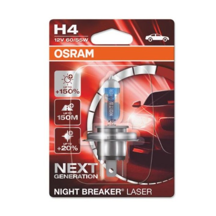 Bec H4 12V, 60/55W P43T OSRAM