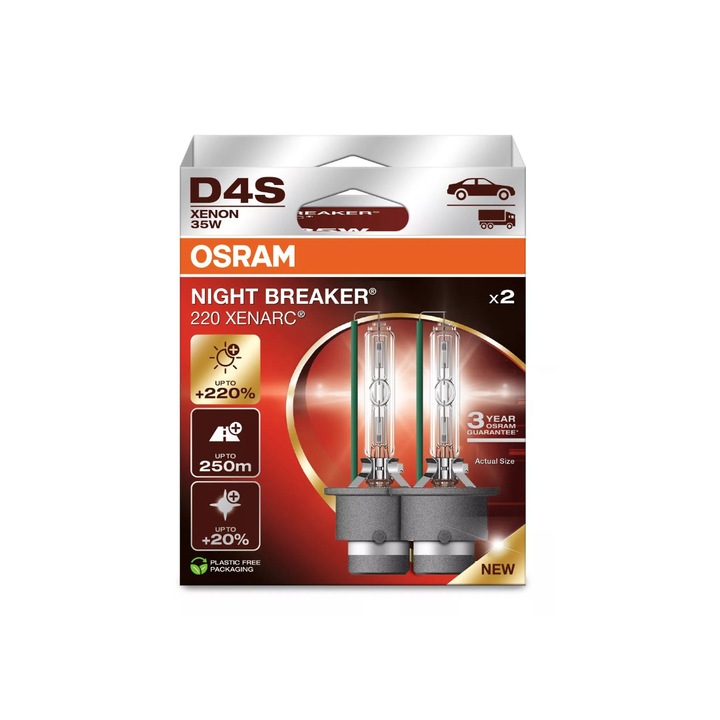Bec Xenarc Osram D4S Night Breaker 220 42V 35W Duo Box