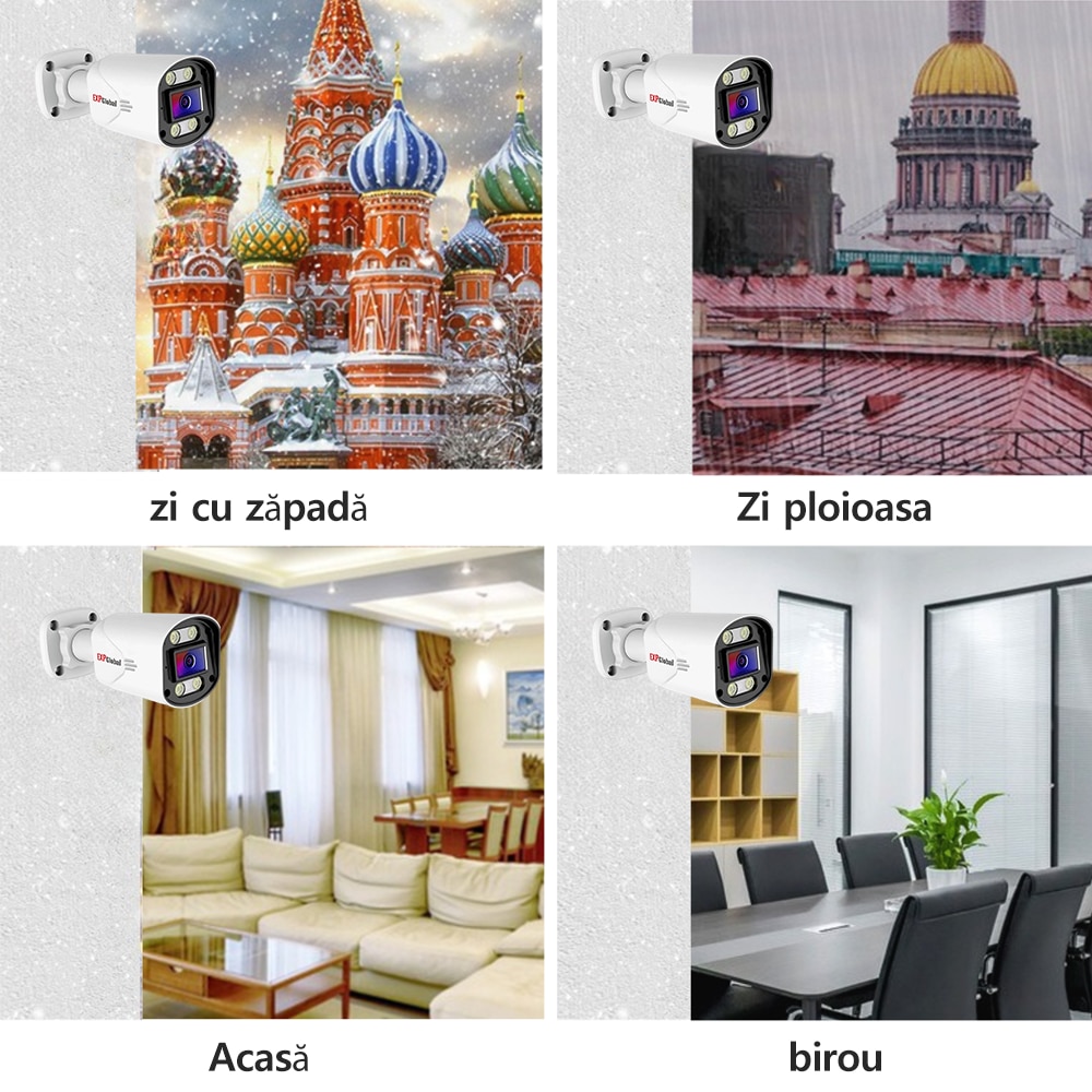 Kit Supraveghere Video, EXPGlobal，8 Camere 5MP Full Color, Viziune ...