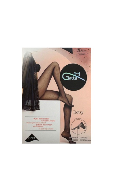 Ciorapi dama Gatta, Dotsy, 20 Den, 2-S, negru