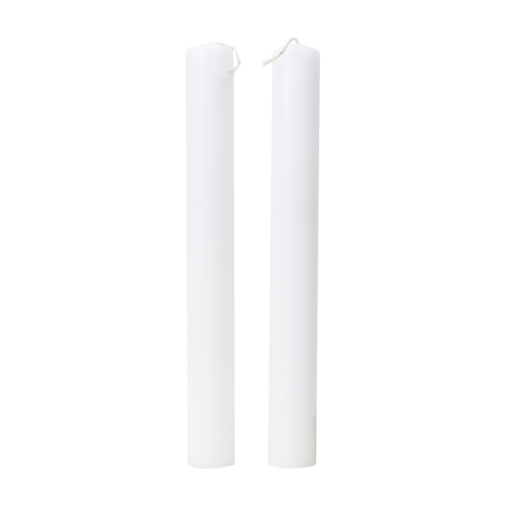 2 db keresztelő/esküvői gyertya készlet, H 50 cm, ∅ 5,5 cm, BSP / 5550