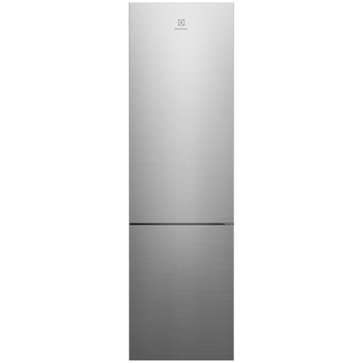 Хладилник с фризер Electrolux ENT7MD36X, 363 л, Multi Flow, Електронно управление, LED осветление, Реверсивни врати, Клас D, H 202 см, Неръждаема стомана