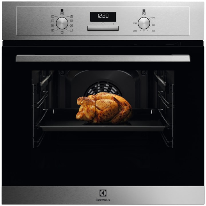 Cuptor incorporabil Electrolux EOF3H50BX, 65 l, SurrnoundCook, Timer electronic, Grill, Clasa A, Inox antiamprenta