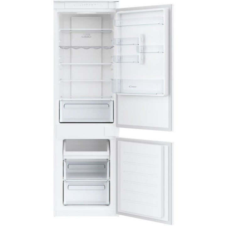 Хладилник за вграждане Candy Fresco CBT3518FW, 248 л, No Frost, WiFi, Super Cooling, Super Freezing, Реверсивни врати, H 177 см, Клас E