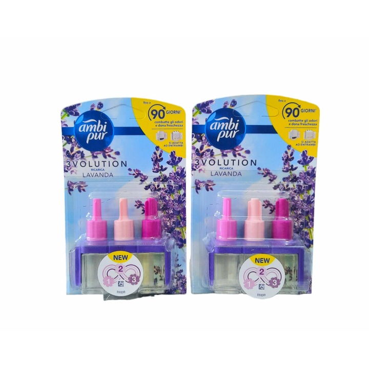 Set 2 x Rezerva Odorizant camera Ambi Pur 3Volution Lavanda 20ml