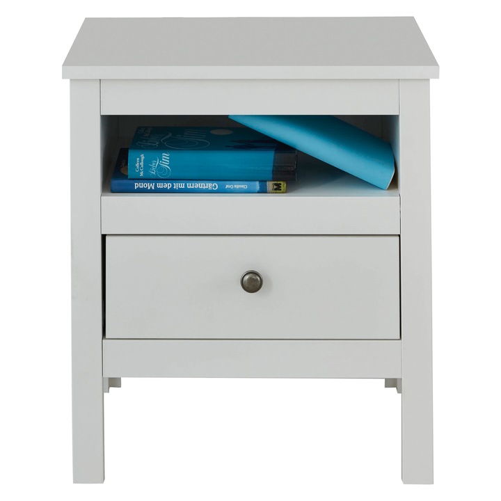 Noptiera DTD alb Olje 47x35x52 cm