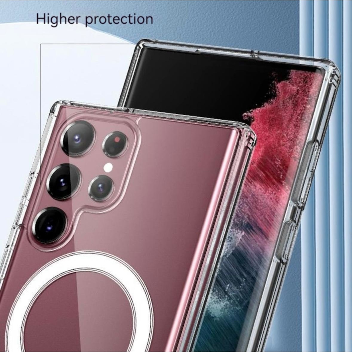 Husa de Protectie, Compatibila cu Samsung Galaxy S24 ULTRA, MagSafe, silicon, transparenta