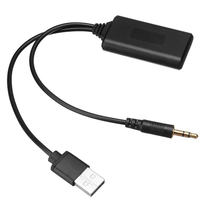 Adaptor Bluetooth, Chucai, Receiver Audio, AUX 3.5 mm, Universal Volkswagen Audi Skoda BMW, Negru
