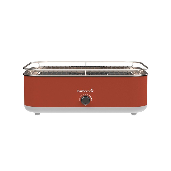 Gratar electric de masa, Barbecook BC-ELE-1001 E-Carlo rosu, 42, 5x33x16, 5cm