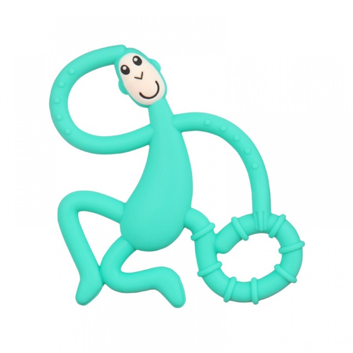 RUIOMII rágóka játék, BPA-mentes szilikon, 10,5x10 cm, zöld