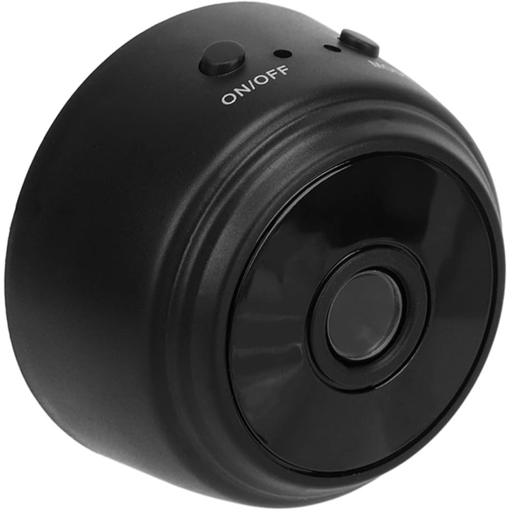 Мини камера за наблюдение A9, Zggzerg, безжична, 1080P, 500 mAh, сензор за движение, нощно виждане, черна