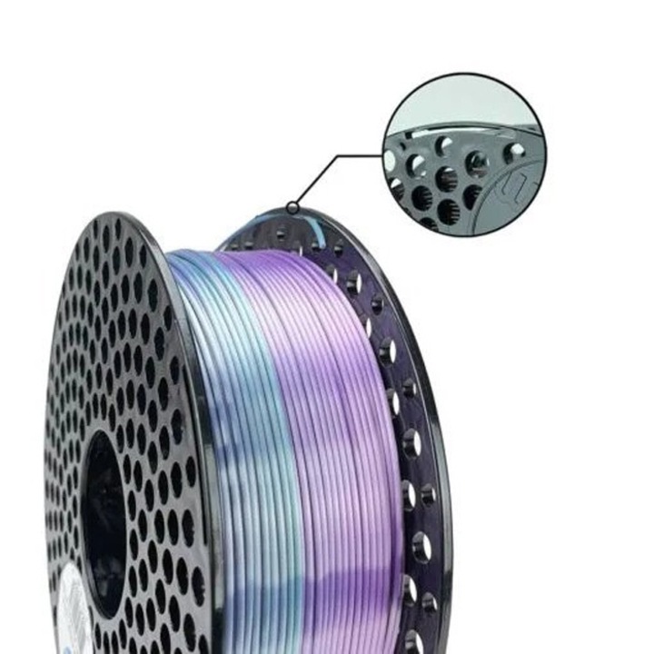Filament AzureFilm PLA 1.75 Silk Rainbow Aurora 1kg