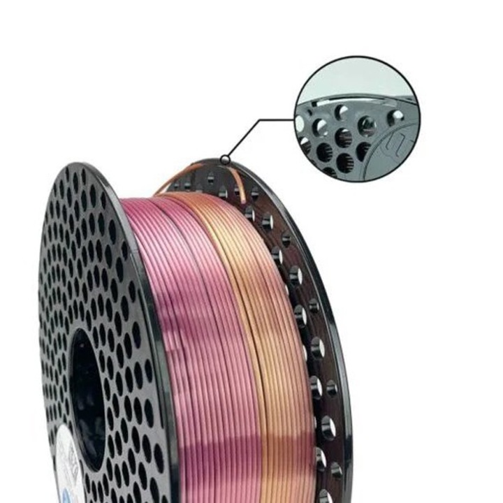 Filament AzureFilm PLA 1.75 Silk Rainbow Tropicana 1kg