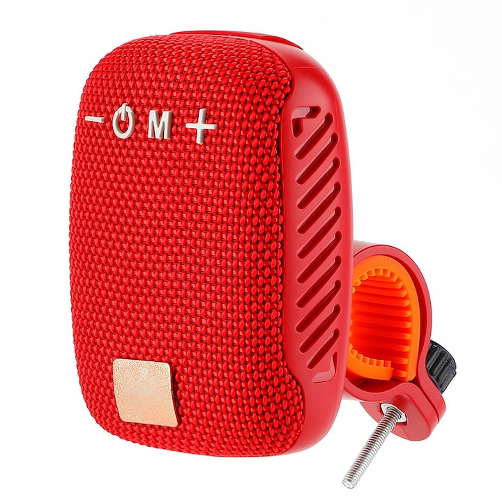 Преносим високоговорител, Chucai, Безжичен, Bluetooth 5.3, 500mAh, Водоустойчив IPX5, Червен