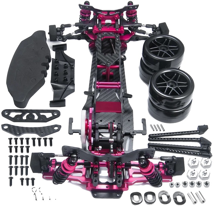 Cadru metalic pentru masini RC 1/10, set B-Sakura D5 MR, dimensiune conform imaginii